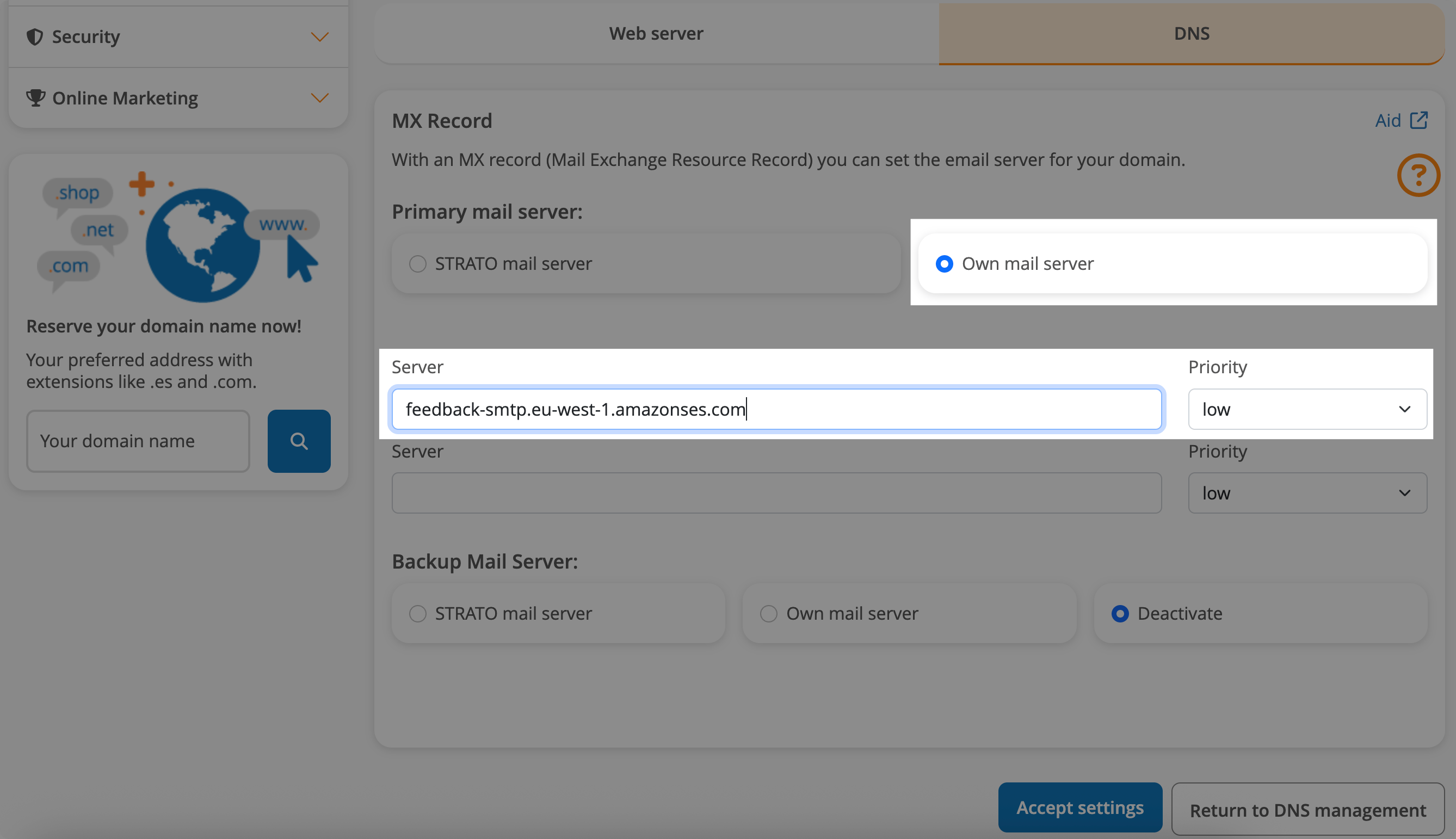 Domain Details