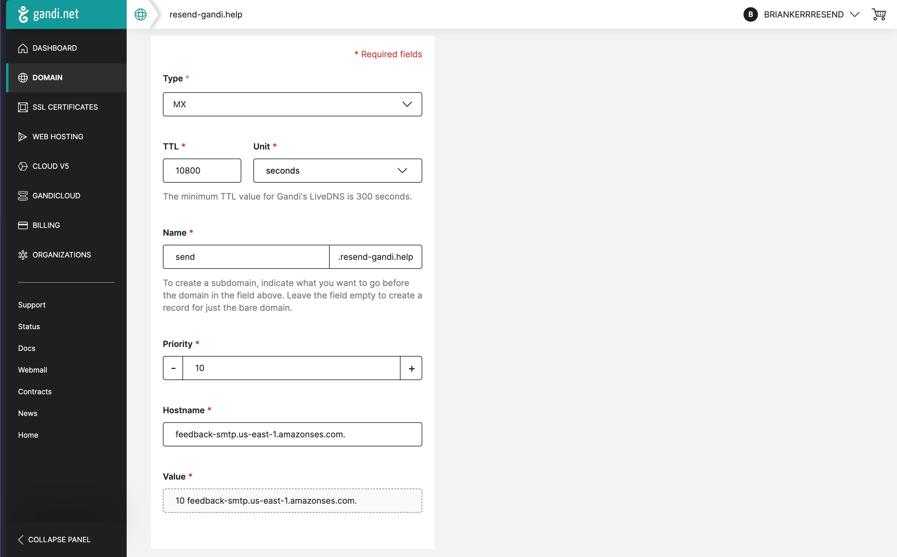 Domain Details