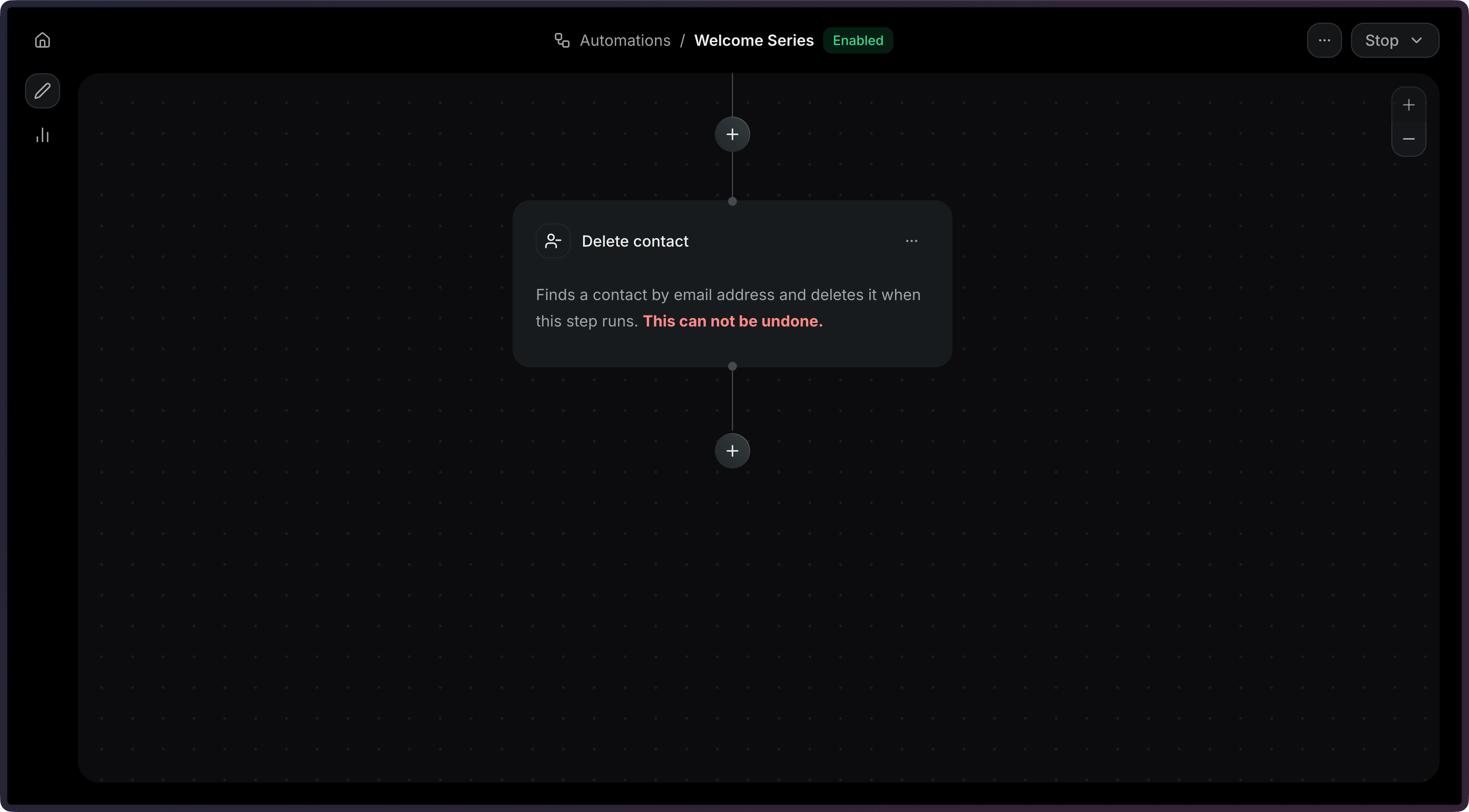 Automation Contact Delete