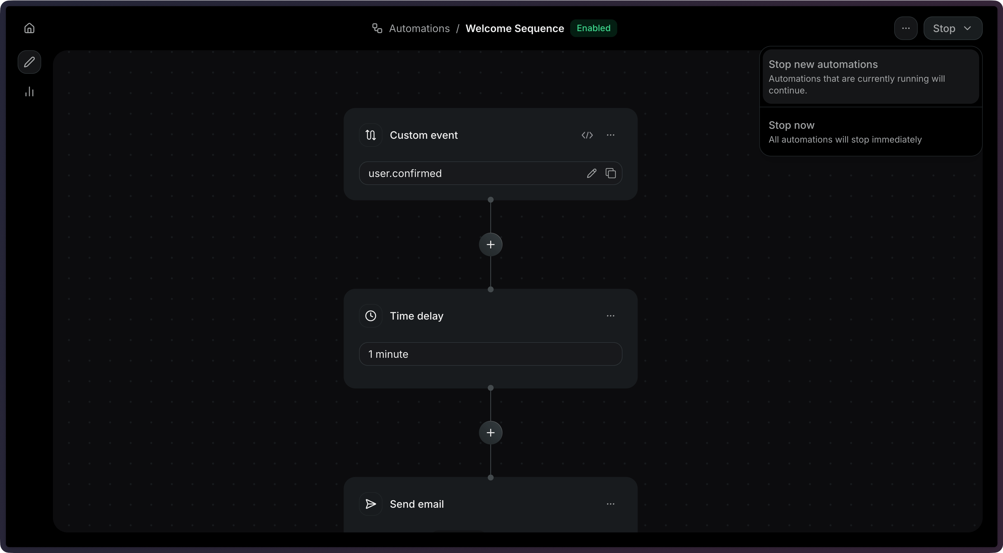 Automation Run Stop