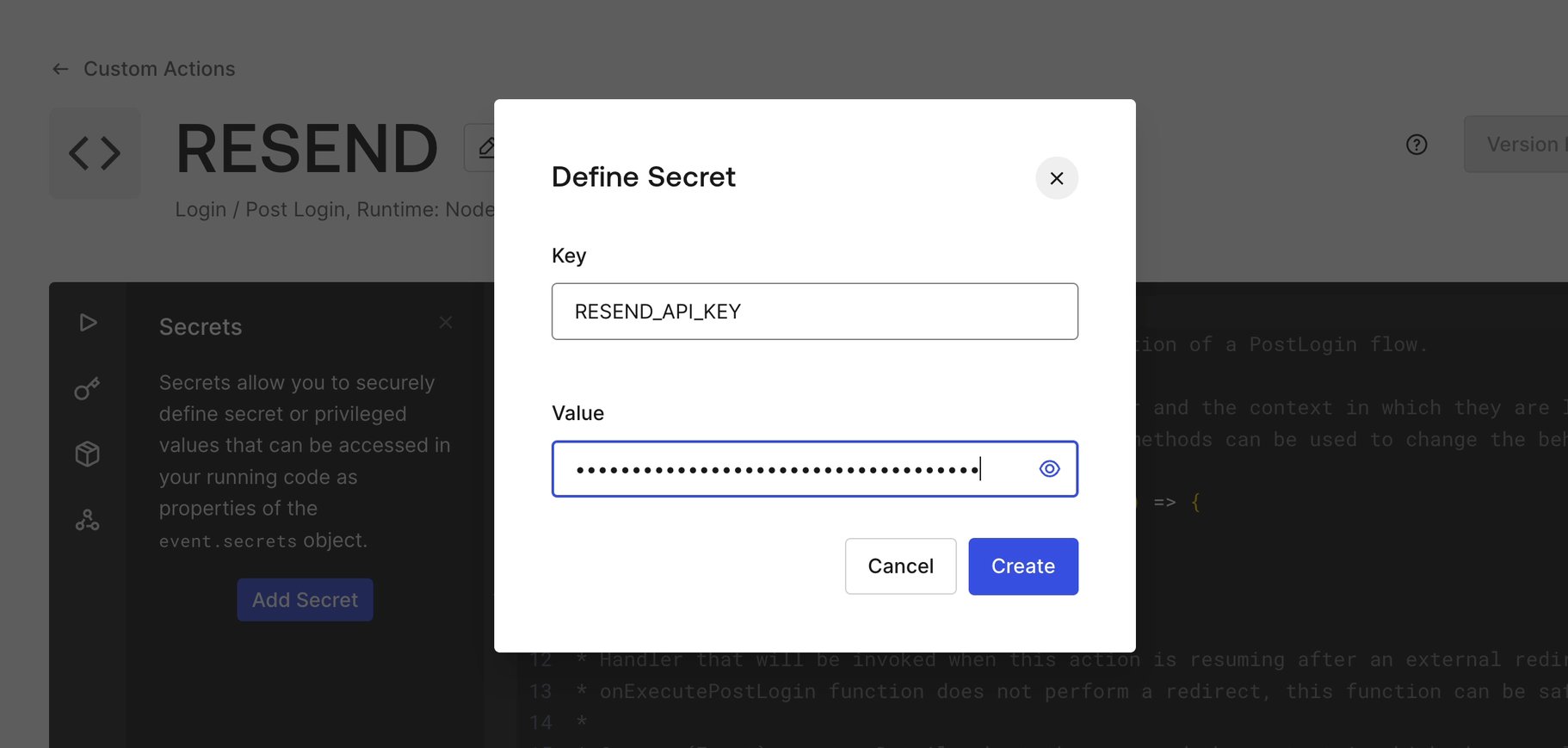 Auth0 Custom Action